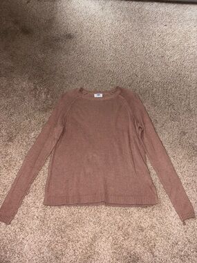 Old Navy Scoopneck Lightweight Sweater in a light brown